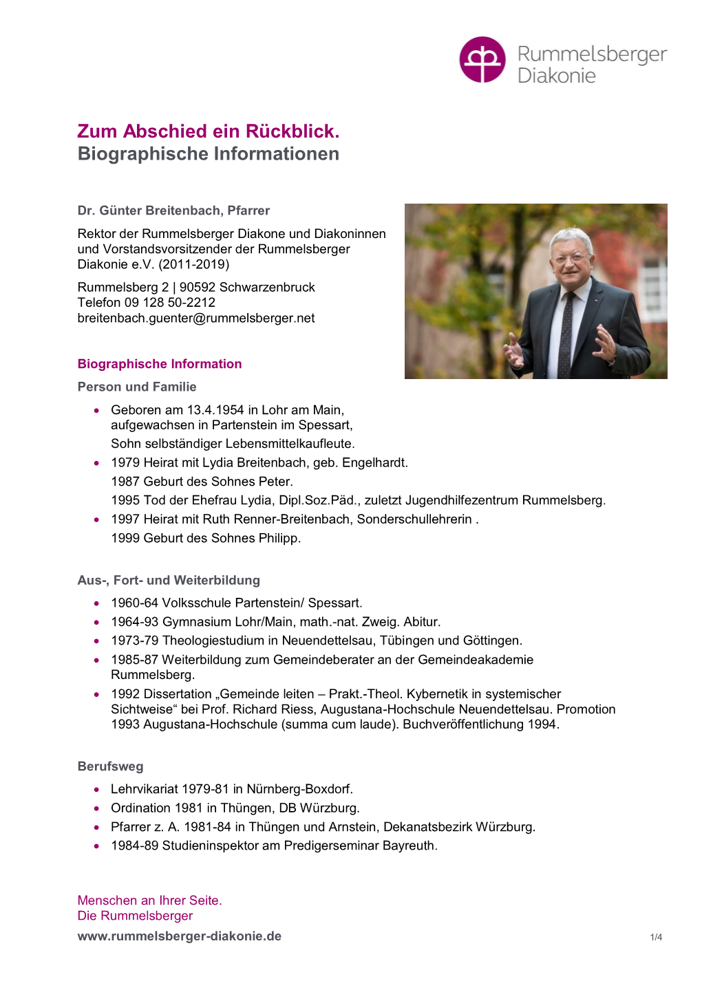 Biographische Informationen