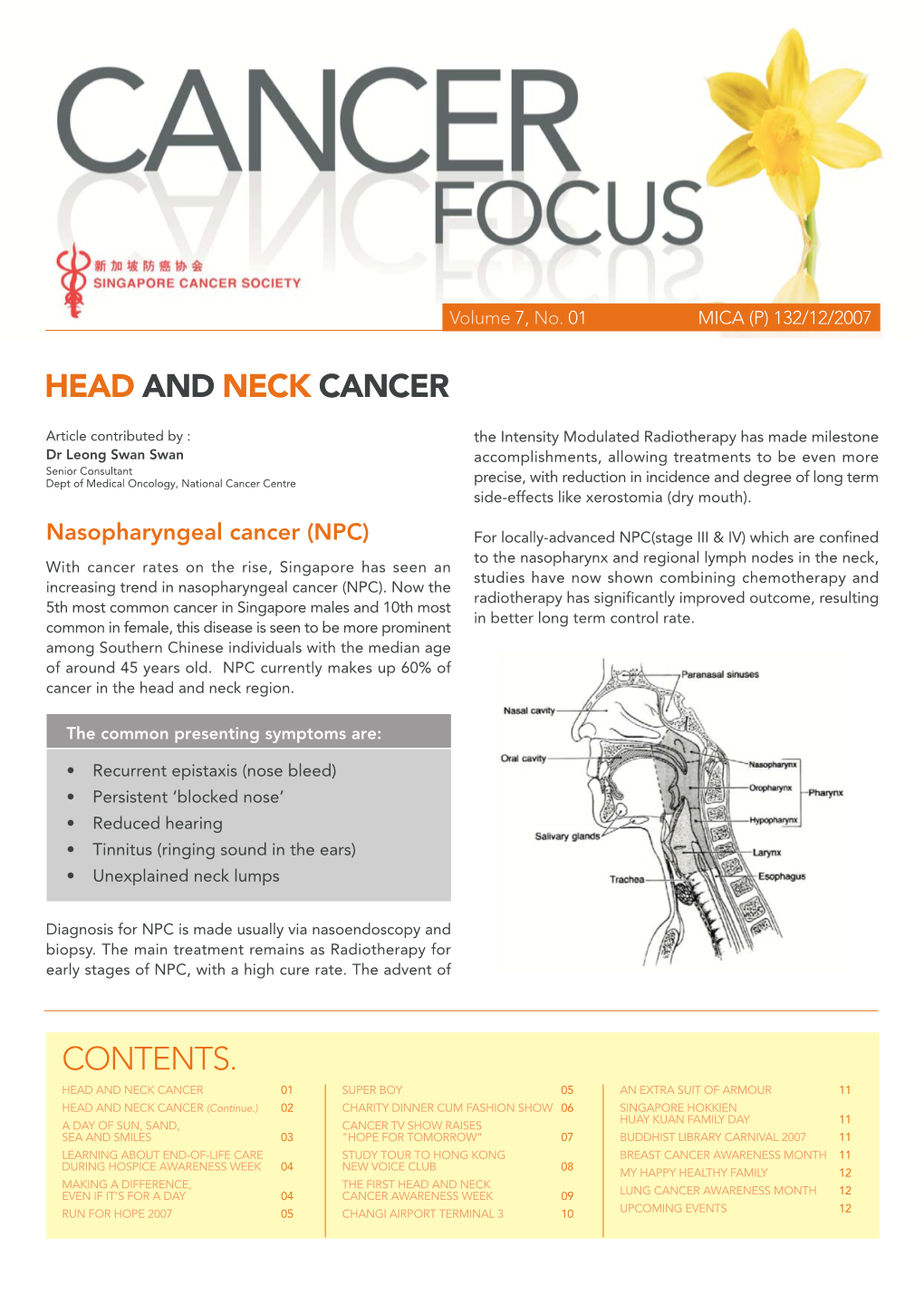Contents. Head and Neck Cancer