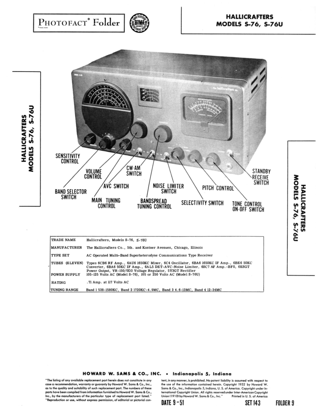 Hallicrafters S-76 PF Sep51.Pdf