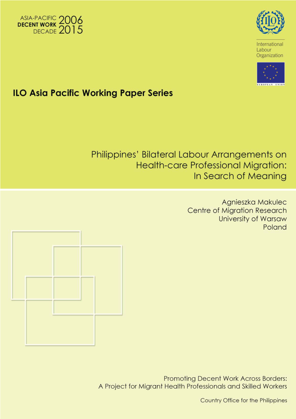 Philippines' Bilateral Labour Arrangements on Health-Care Professional Migration