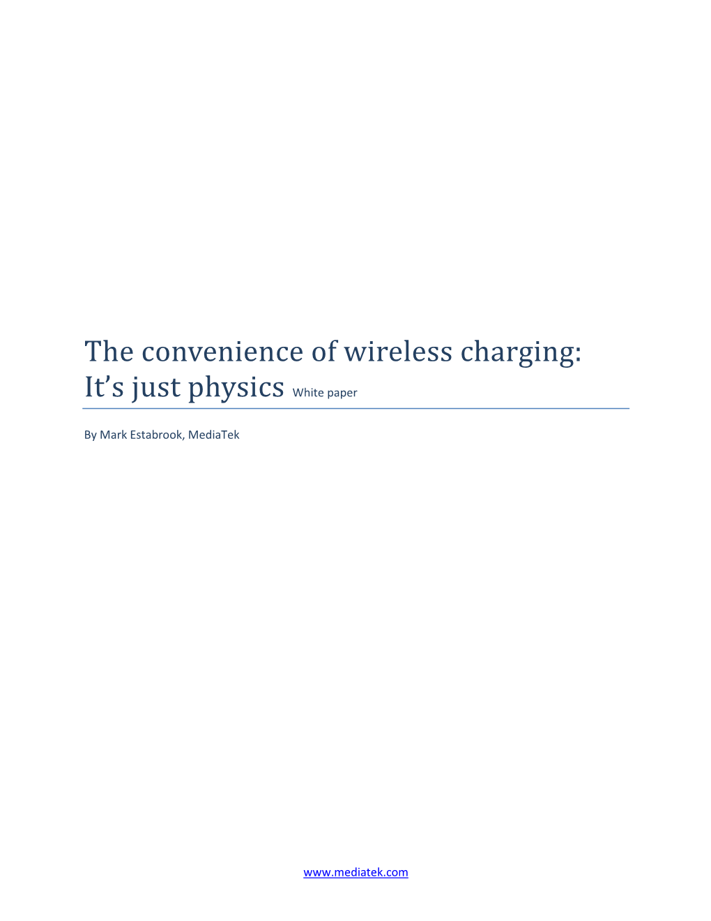 Wireless Charging