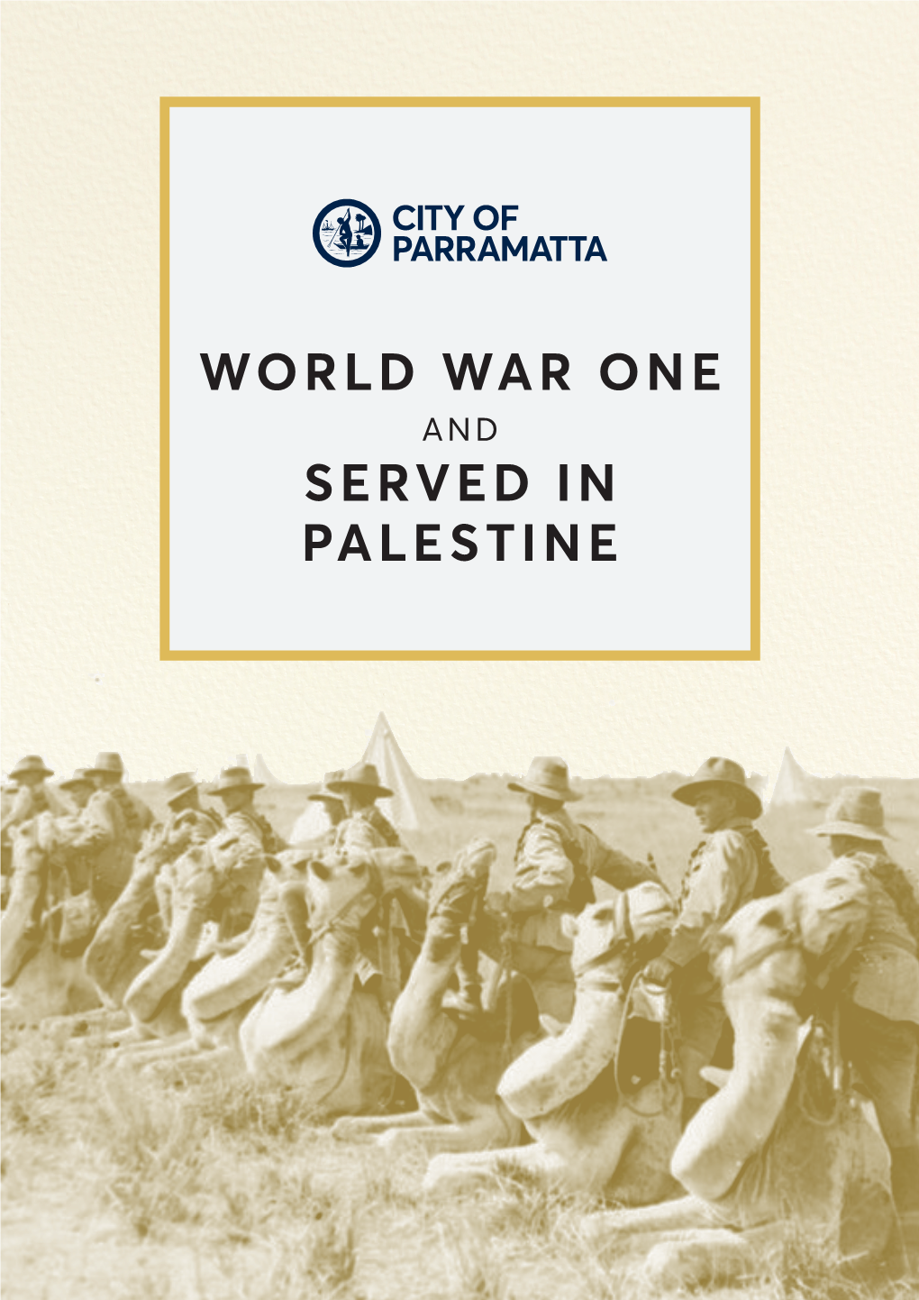 World War One Served in Palestine