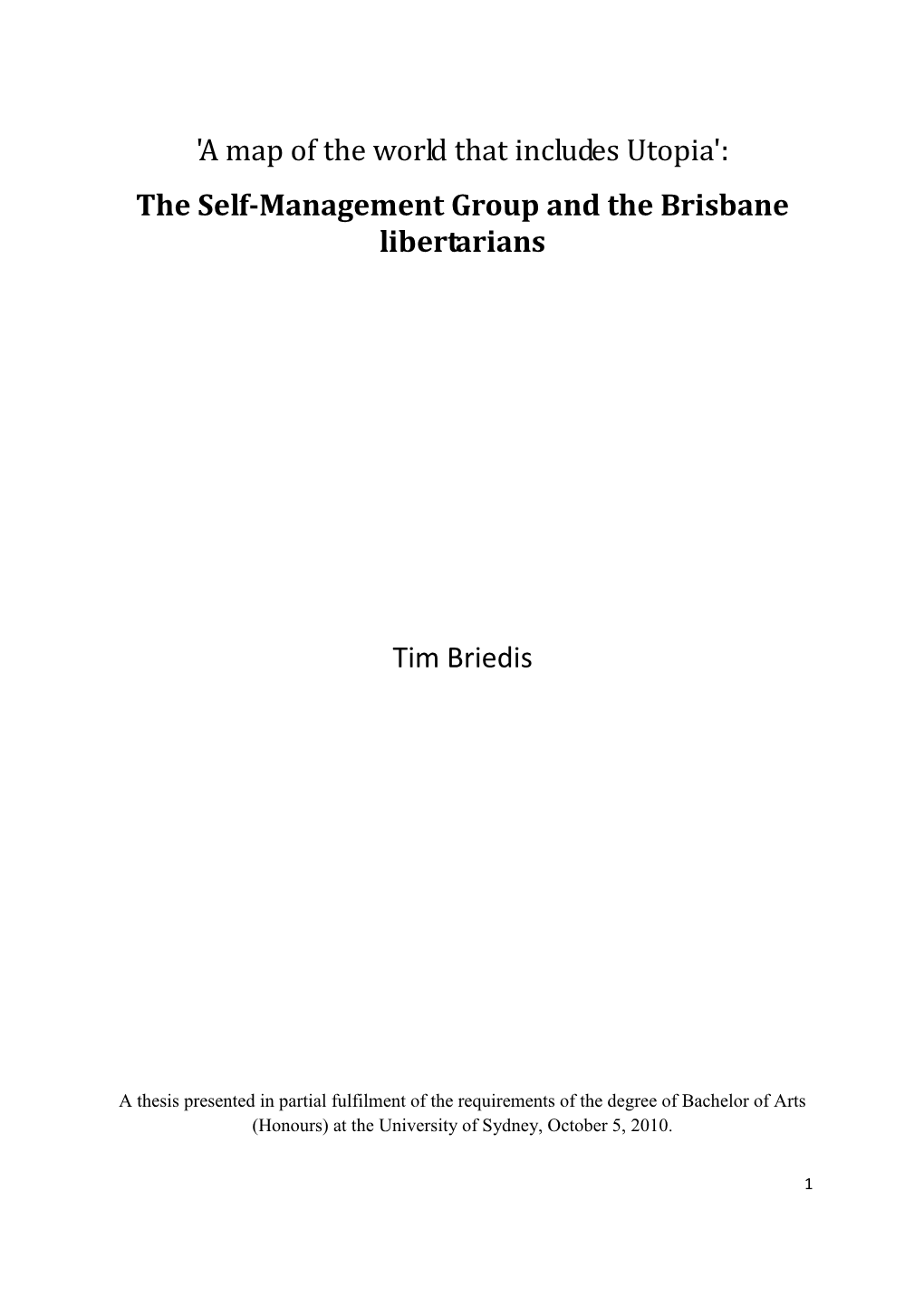 The Self-Management Group (SMG)
