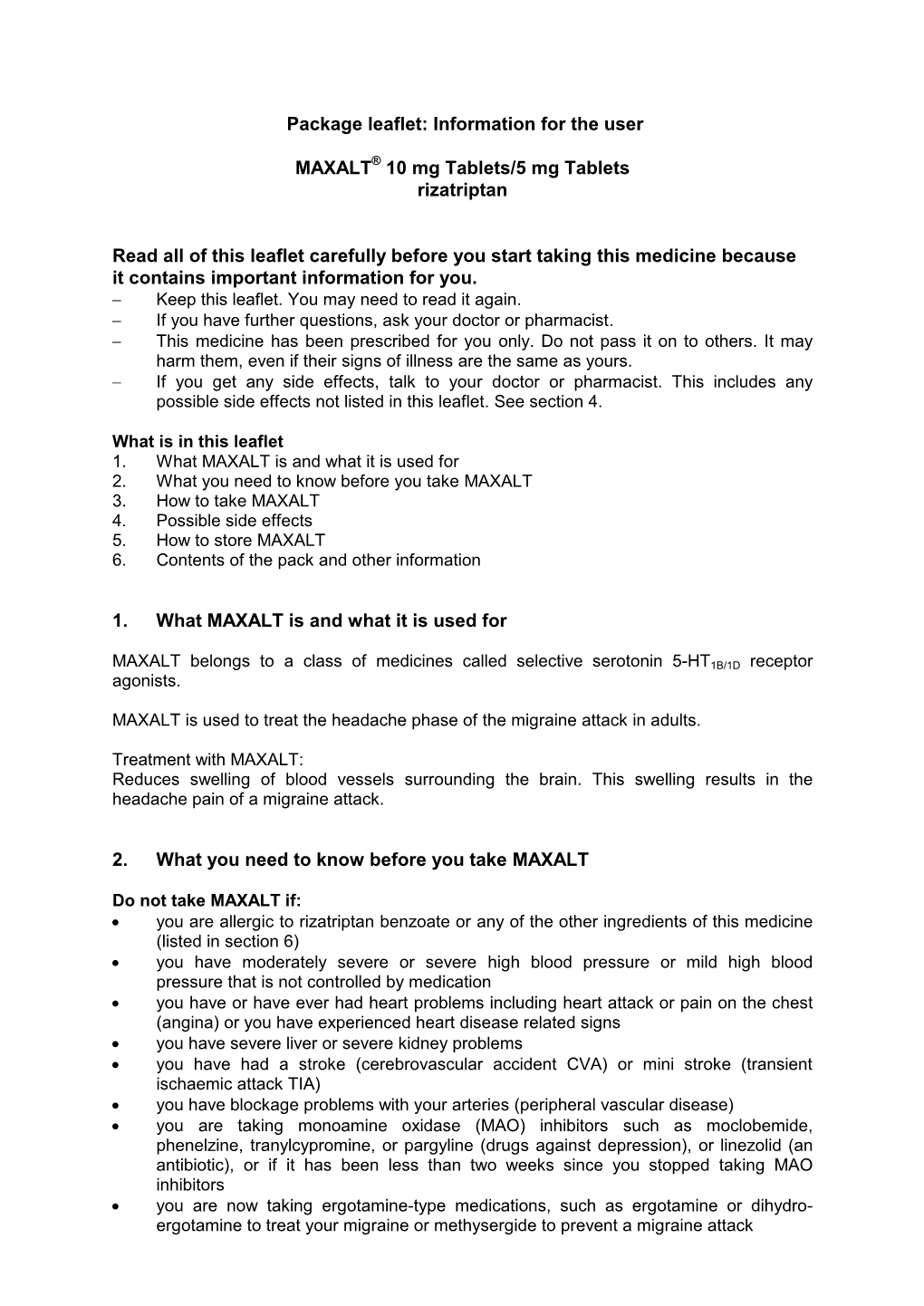 Download Leaflet View the Patient Leaflet in PDF Format