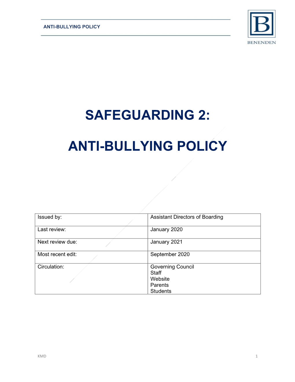 Safeguarding 2