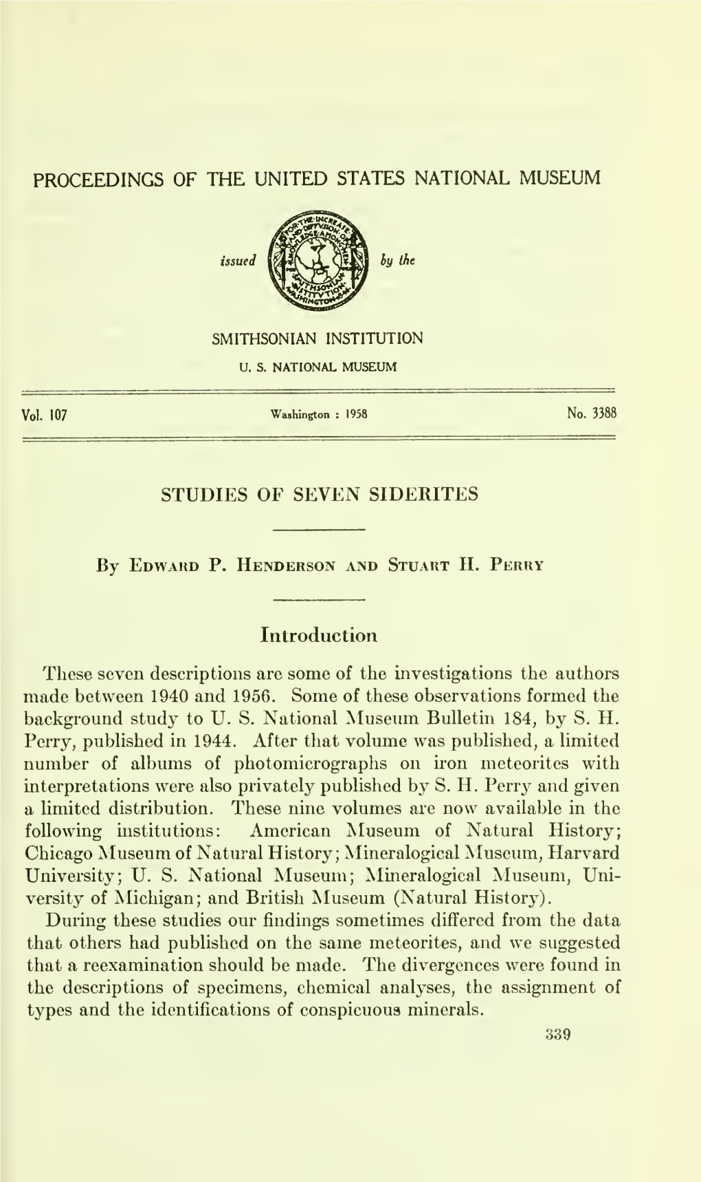 Proceedings of the United States National Museum