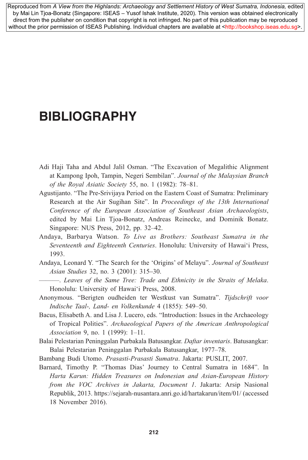 Bibliography