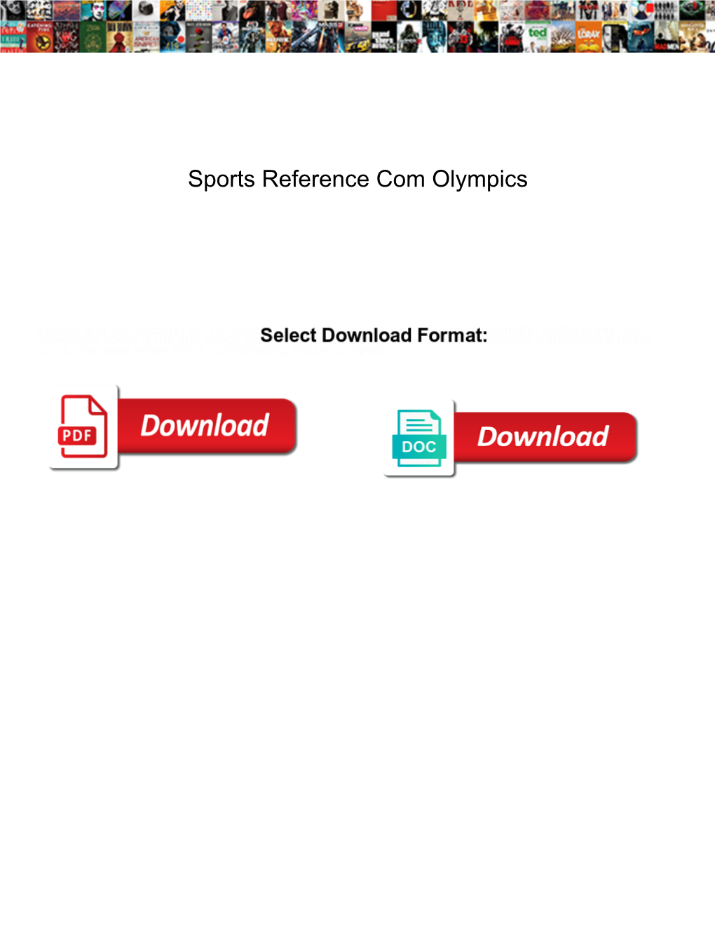 Sports Reference Com Olympics