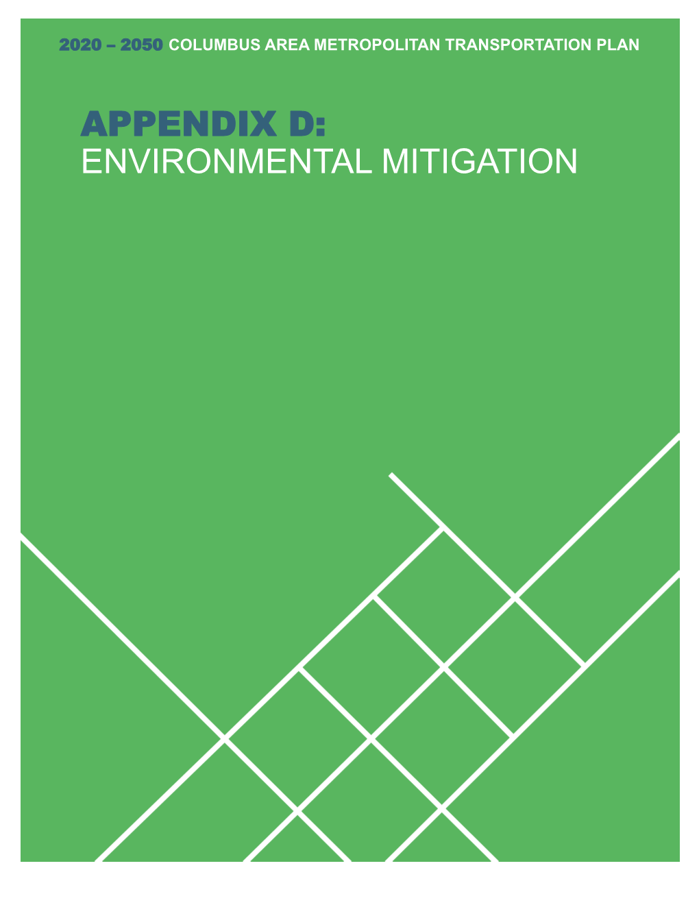 ENVIRONMENTAL MITIGATION Table of Contents