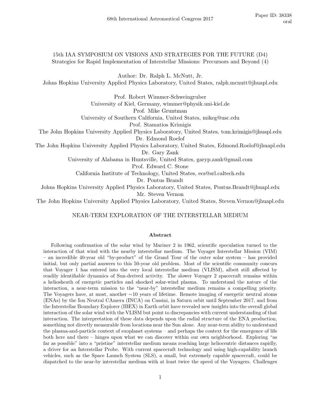 Strategies for Rapid Implementation of Interstellar Missions: Precursors and Beyond (4)