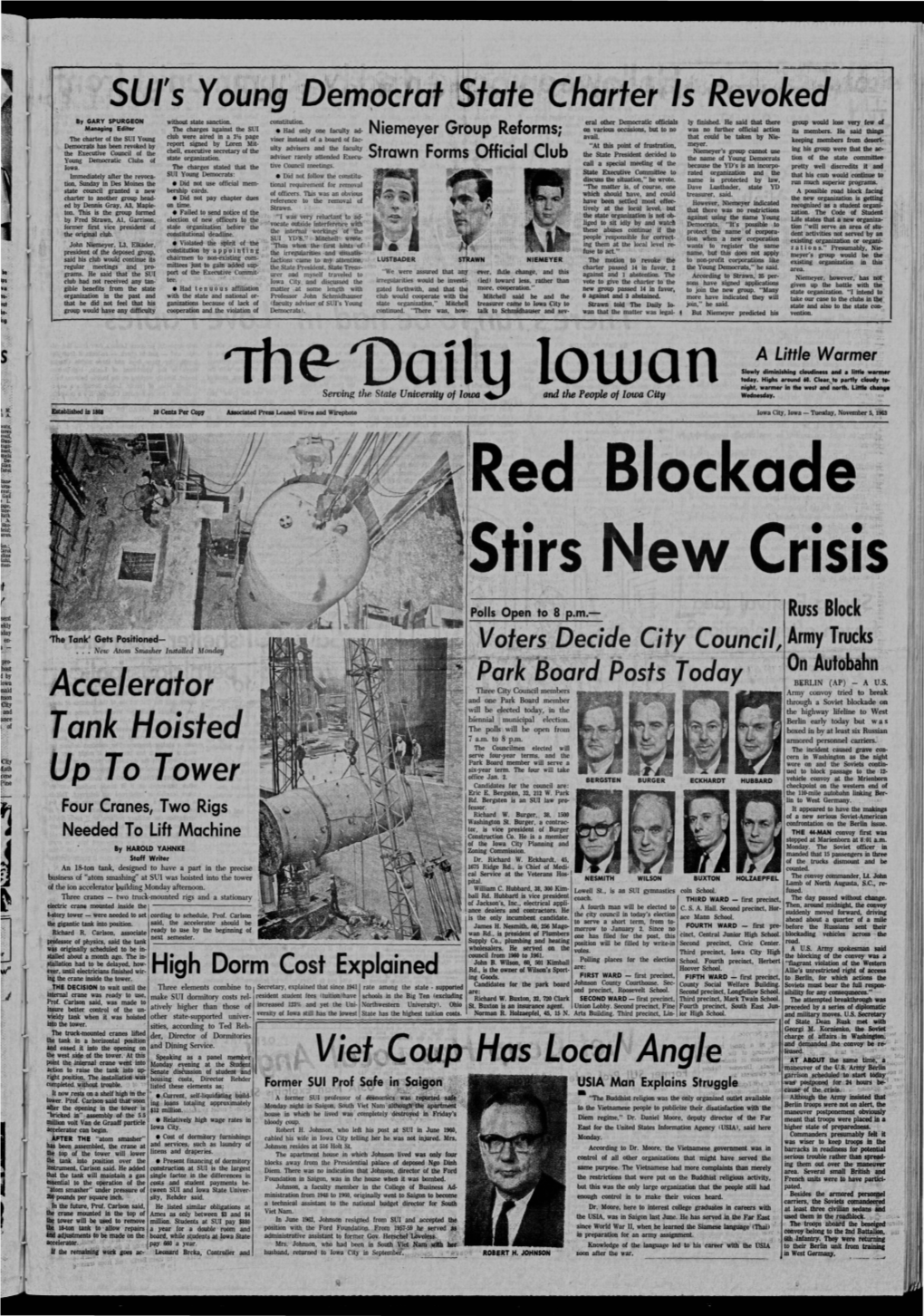 Daily Iowan (Iowa City, Iowa), 1963-11-05