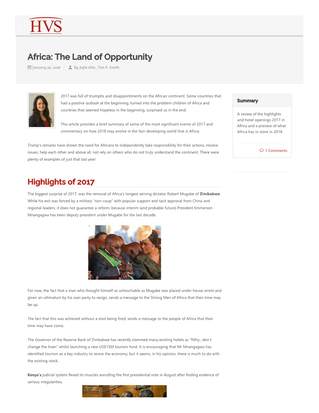 Africa: the Land of Opportunity