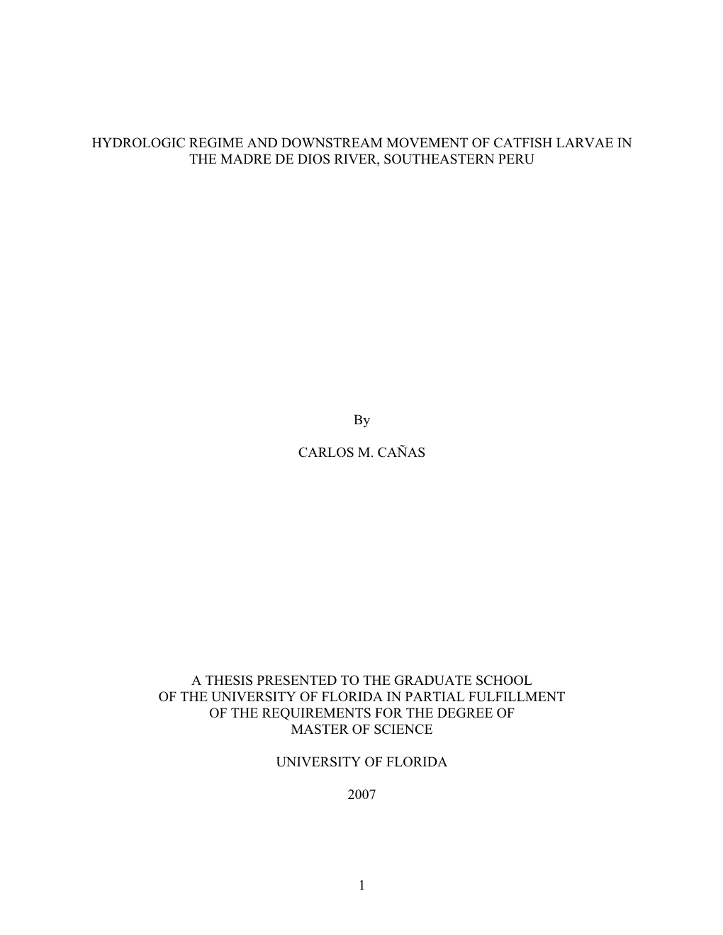 University of Florida Thesis