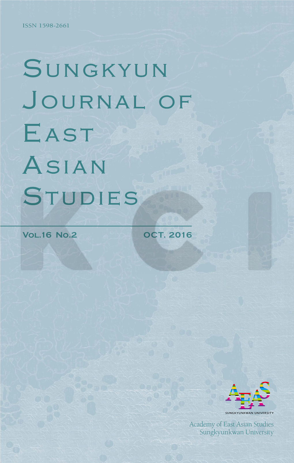 Journal of East Asian Studies Sungkyun
