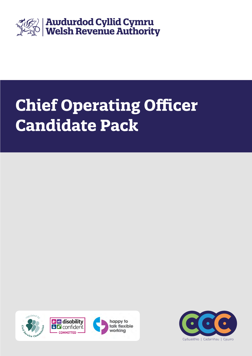 Chief Operating Officer Candidate Pack Message from the Chief Executive