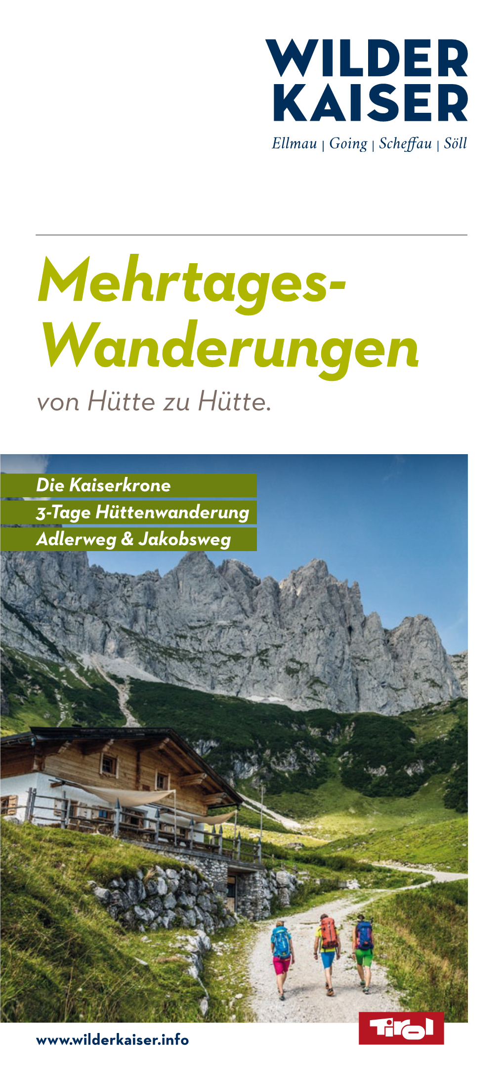 Wanderungen Von Hütte Zu Hütte