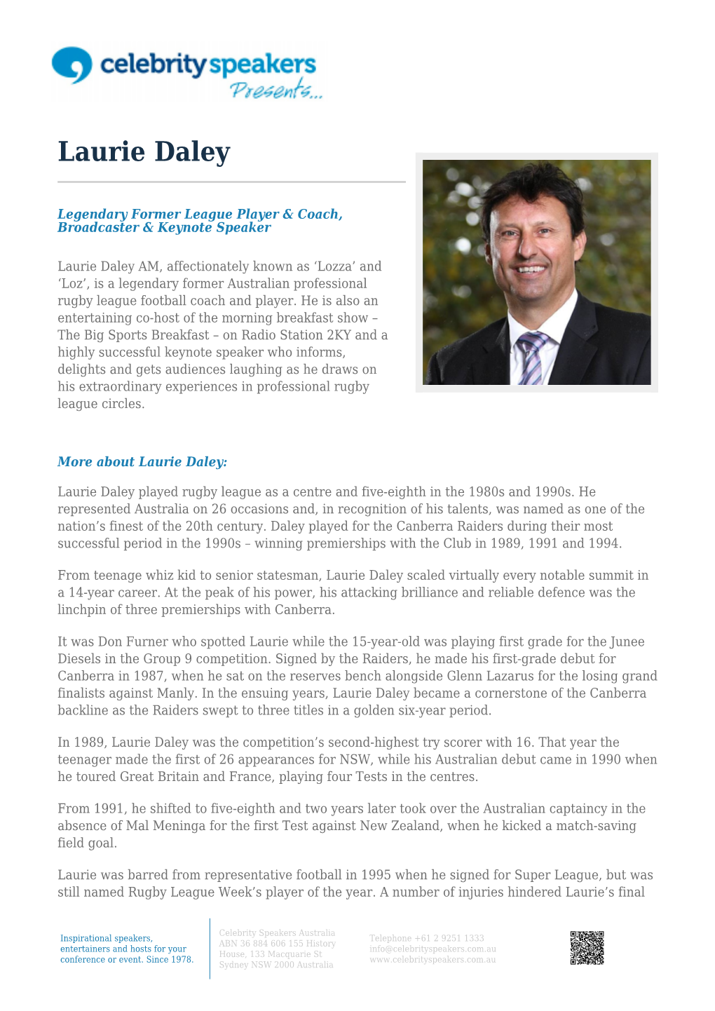 Laurie Daley