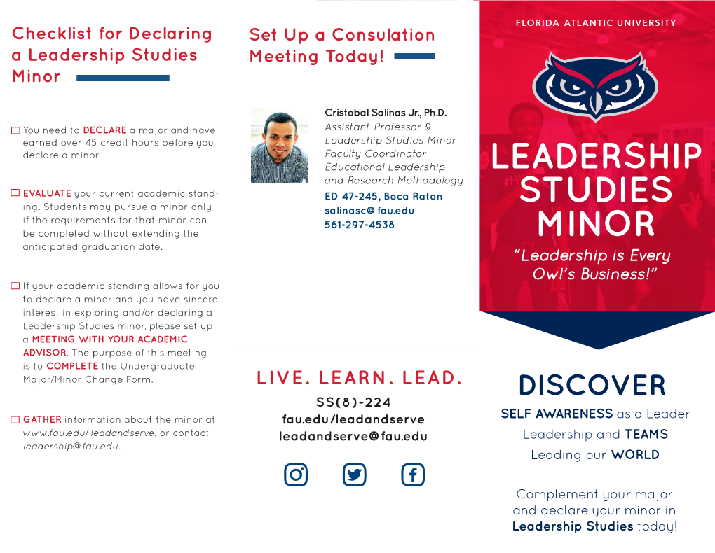 Leadership Studies Minor Brochure