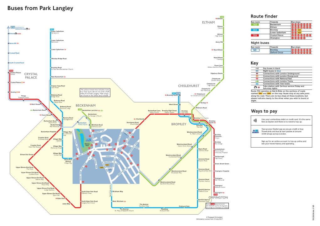 Buses from Park Langley