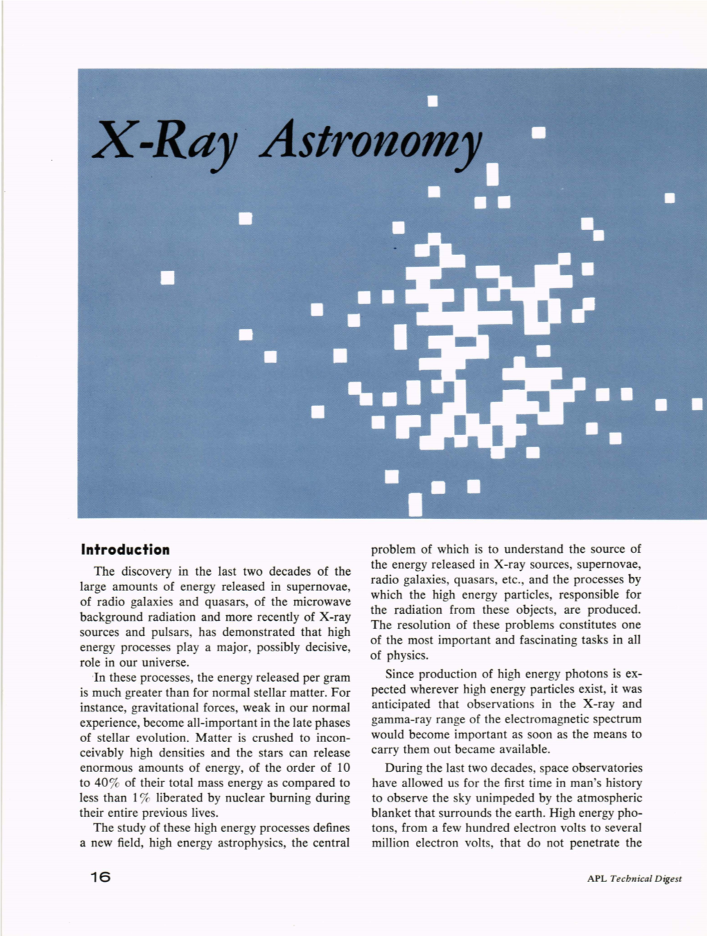 X-Ray Astronomy