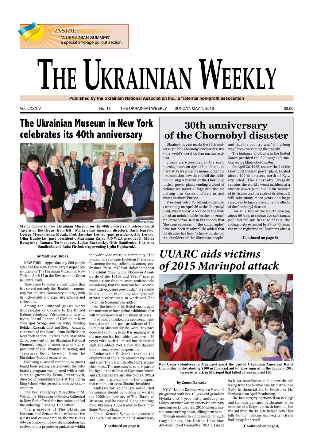 The Ukrainian Weekly, 2016