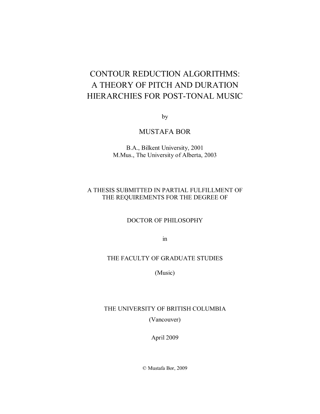 A Theory of Pitch and Duration Hierarchies for Post-Tonal Music