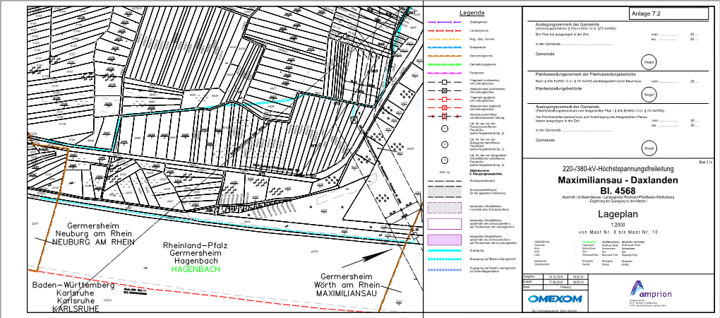 Anlage 7.2 Blatt 3.1A Lageplan Hagenbach