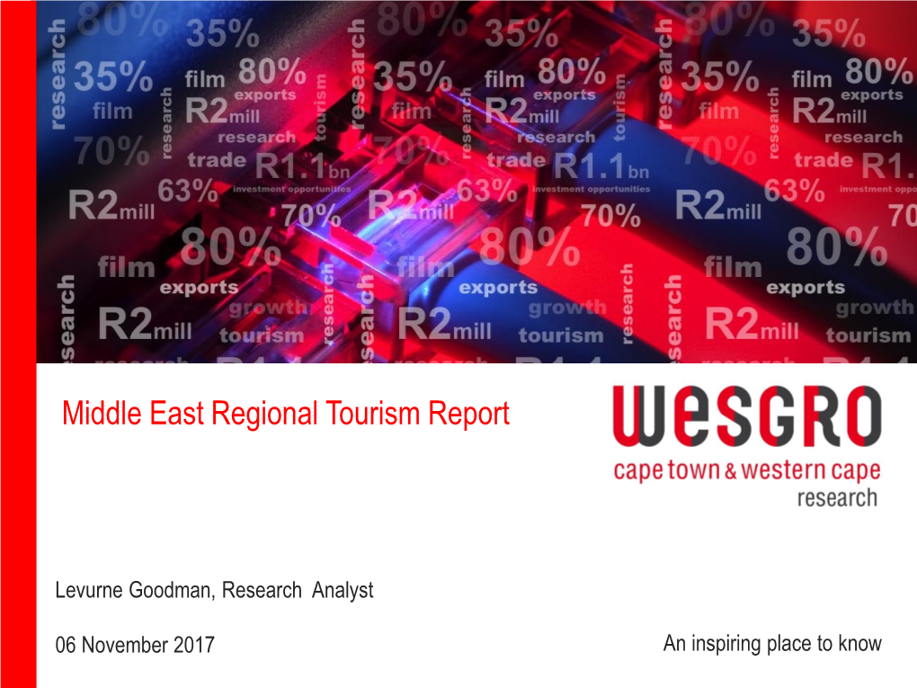 Middle East Regional Tourism Report