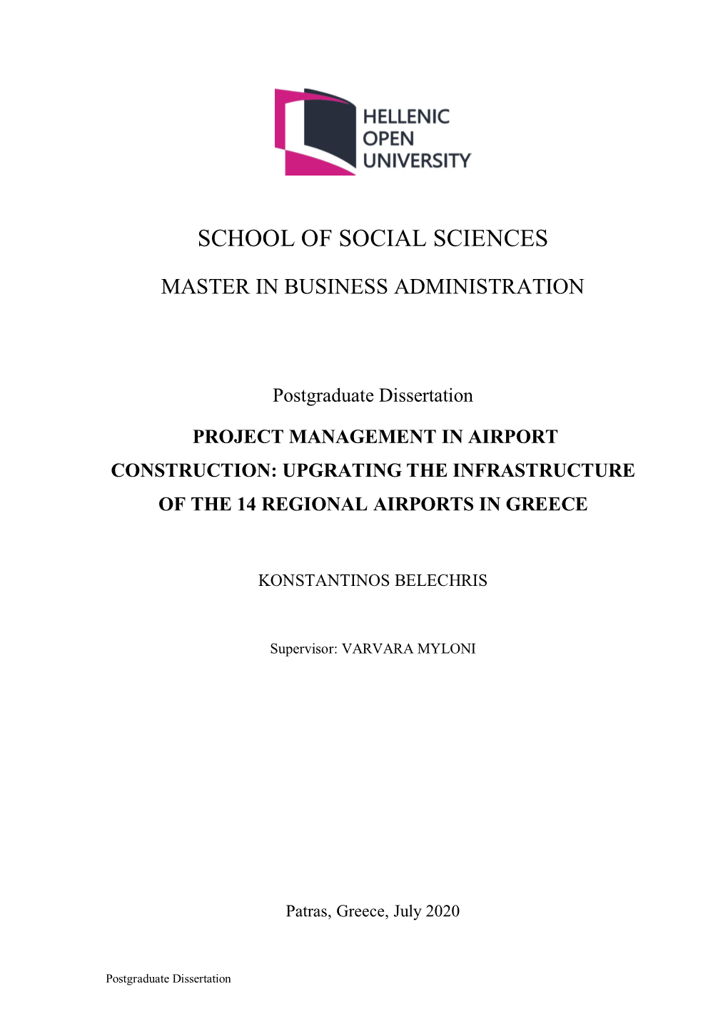 Upgrading the Infrastructure of the 14 Regional Airports in Greece