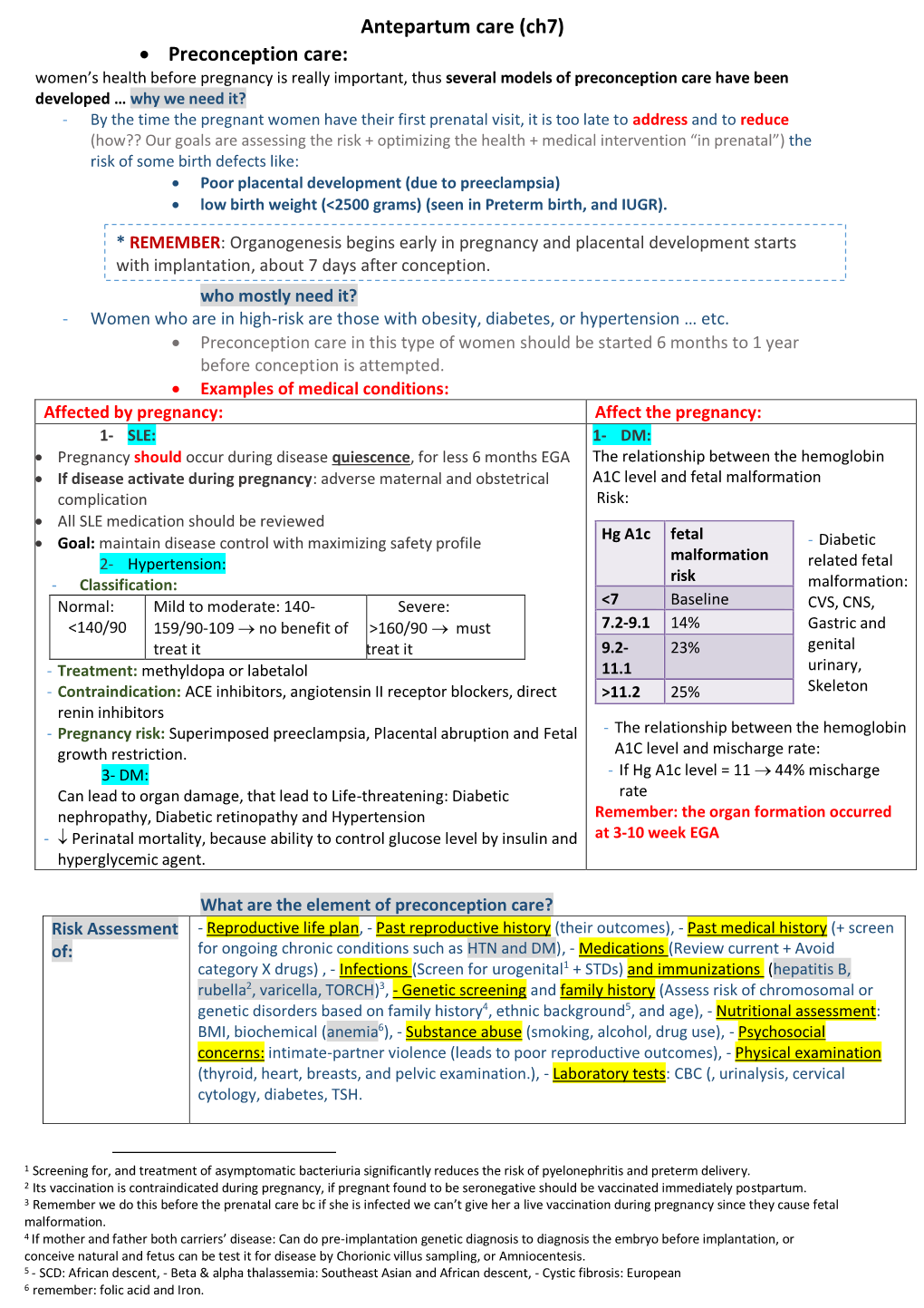 Antepartum Care