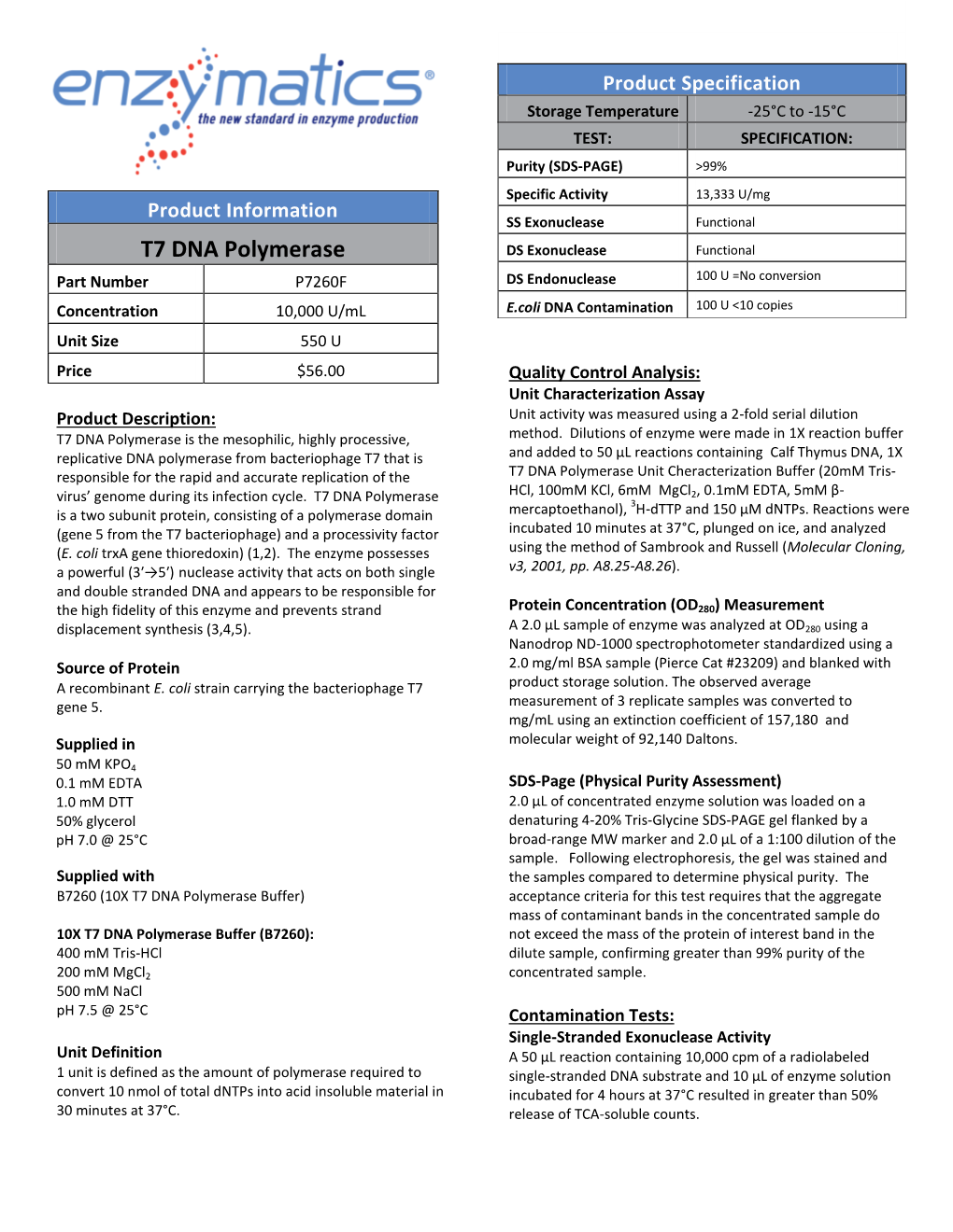 T7 DNA Polymerase