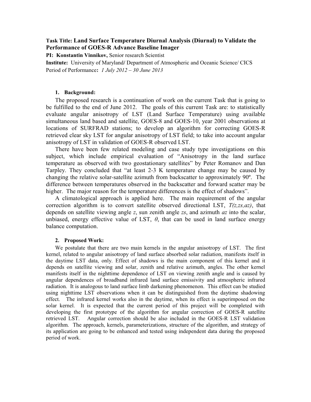 Task Title: Land Surface Temperature