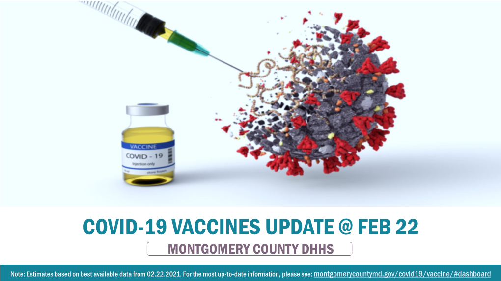 Covid-19 Vaccines Update @ Feb 22 Montgomery County Dhhs