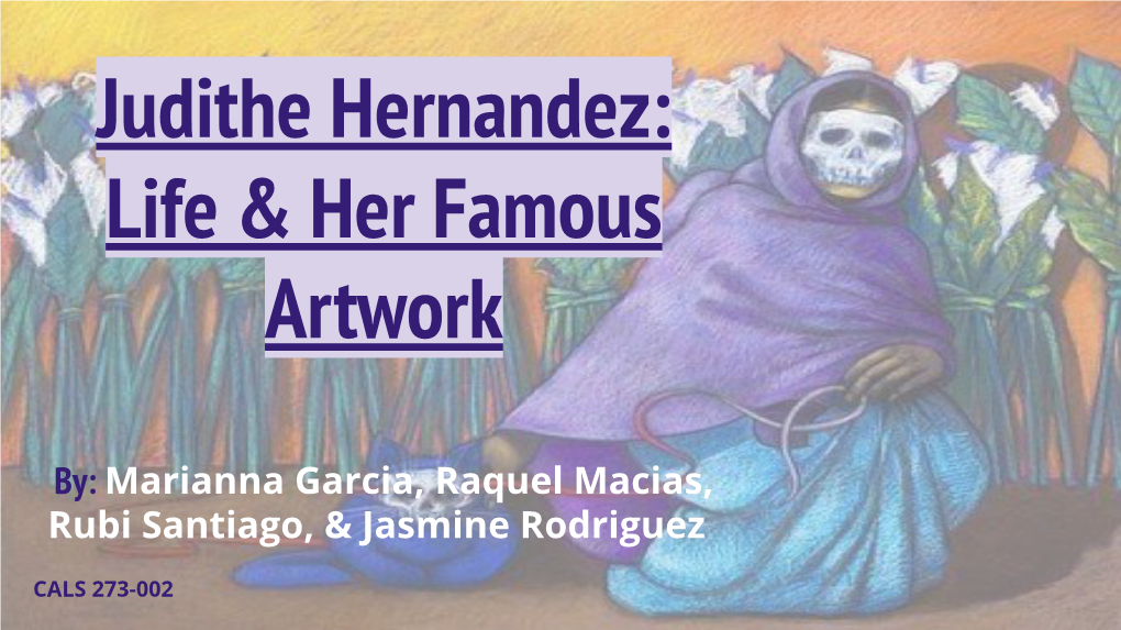 Judithe Hernandez: Life & Her Famous Artwork