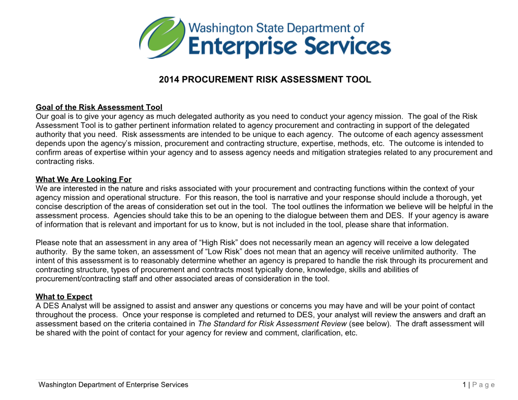 Risk Assessment Tool