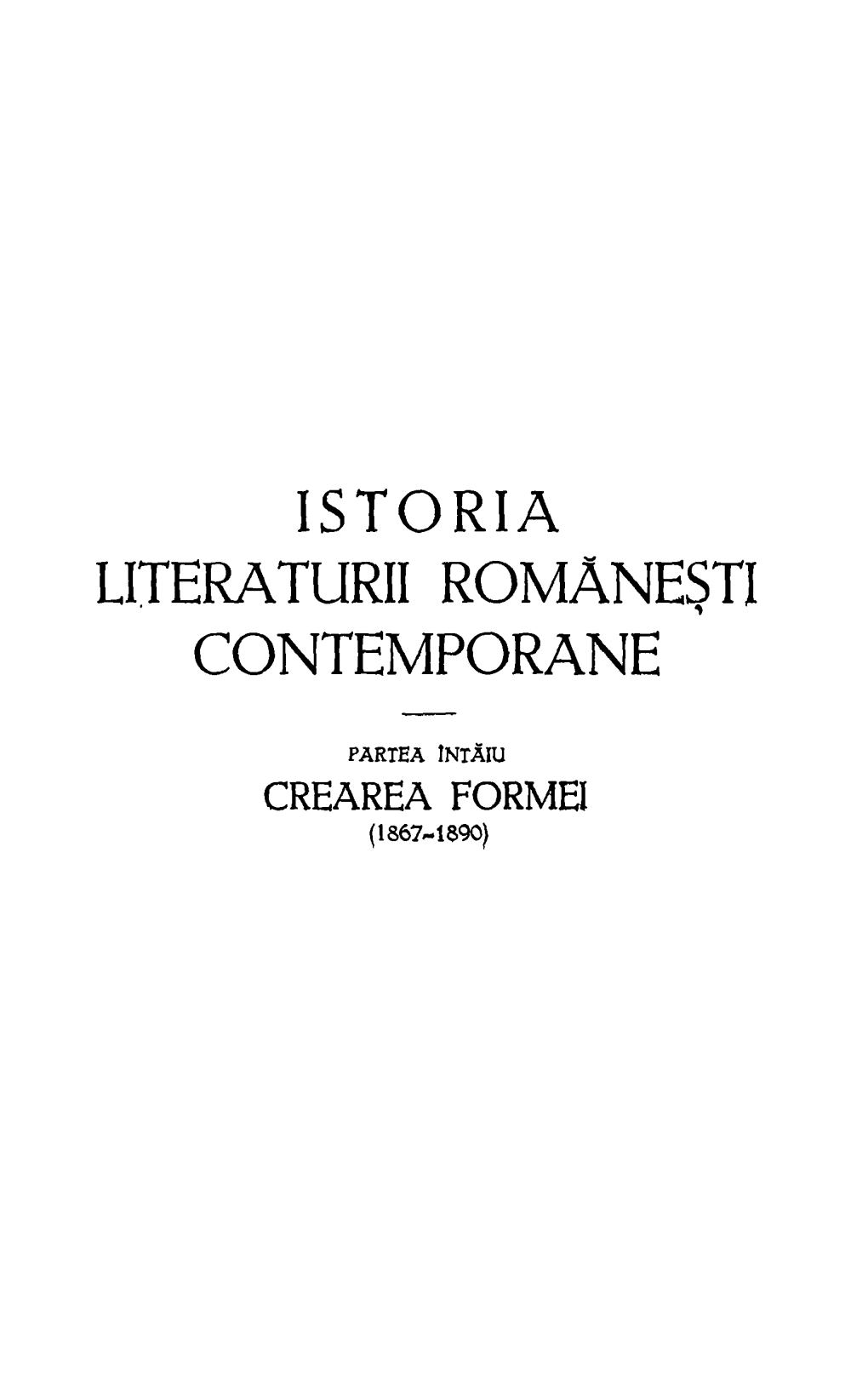 Istoria Literaturii Romane$11 Contemporane