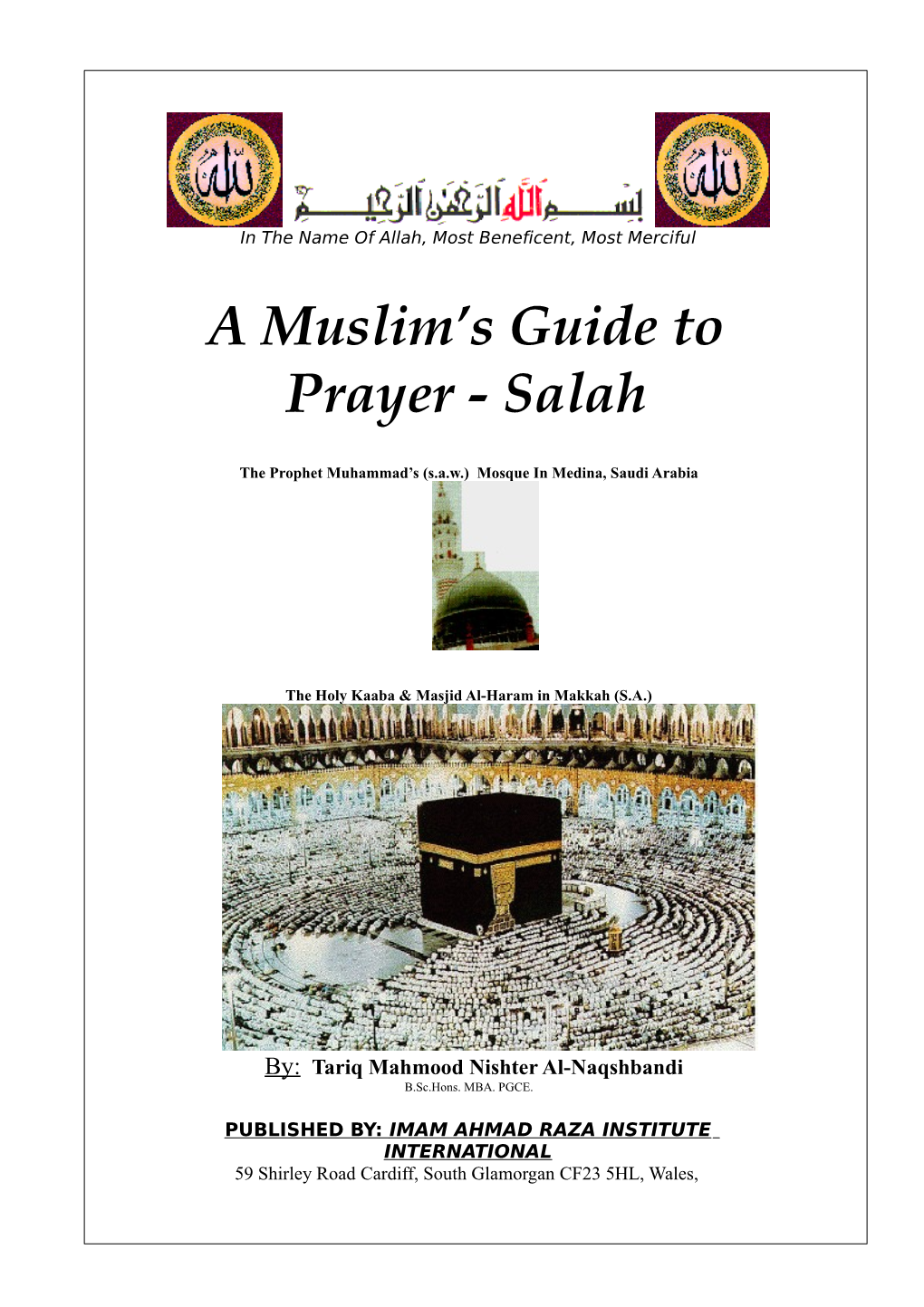 A Muslim's Guide to Prayer