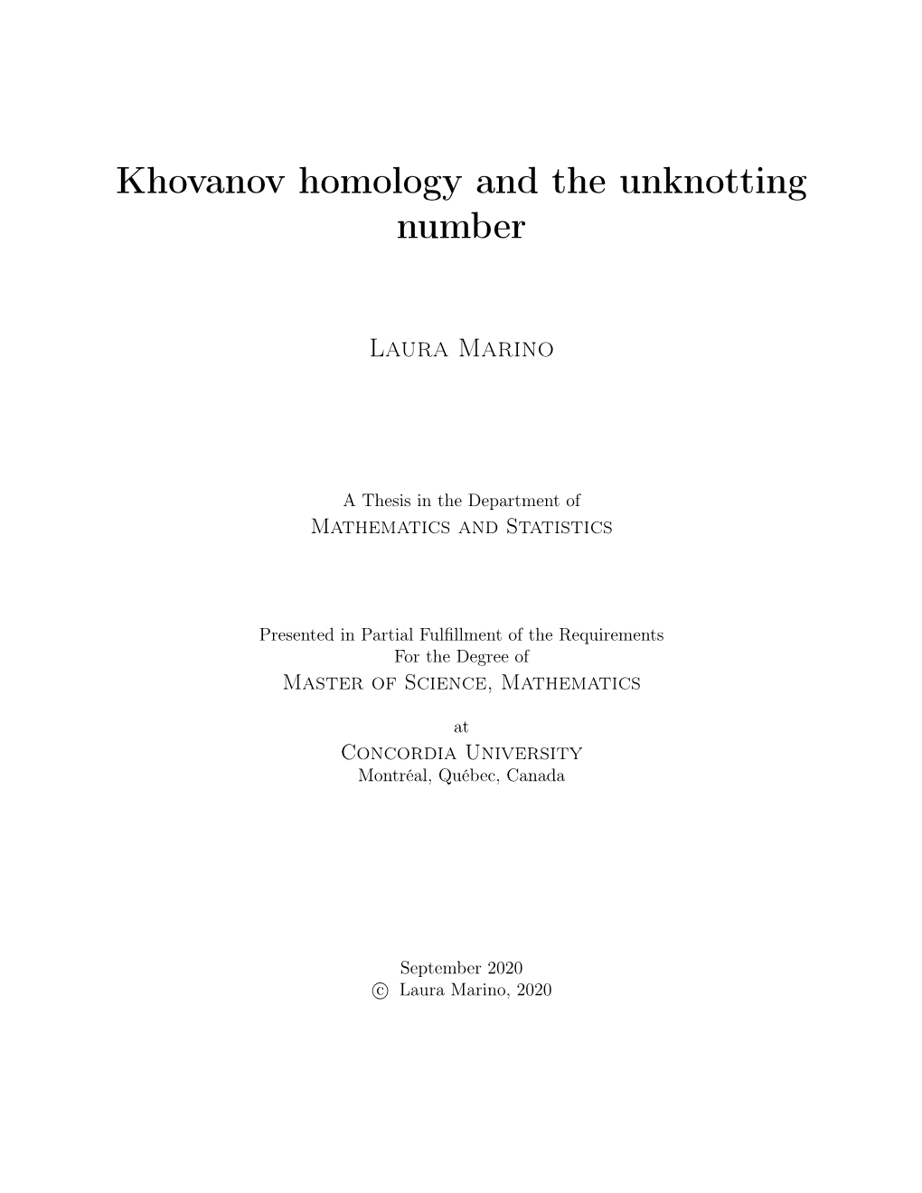 Khovanov Homology and the Unknotting Number