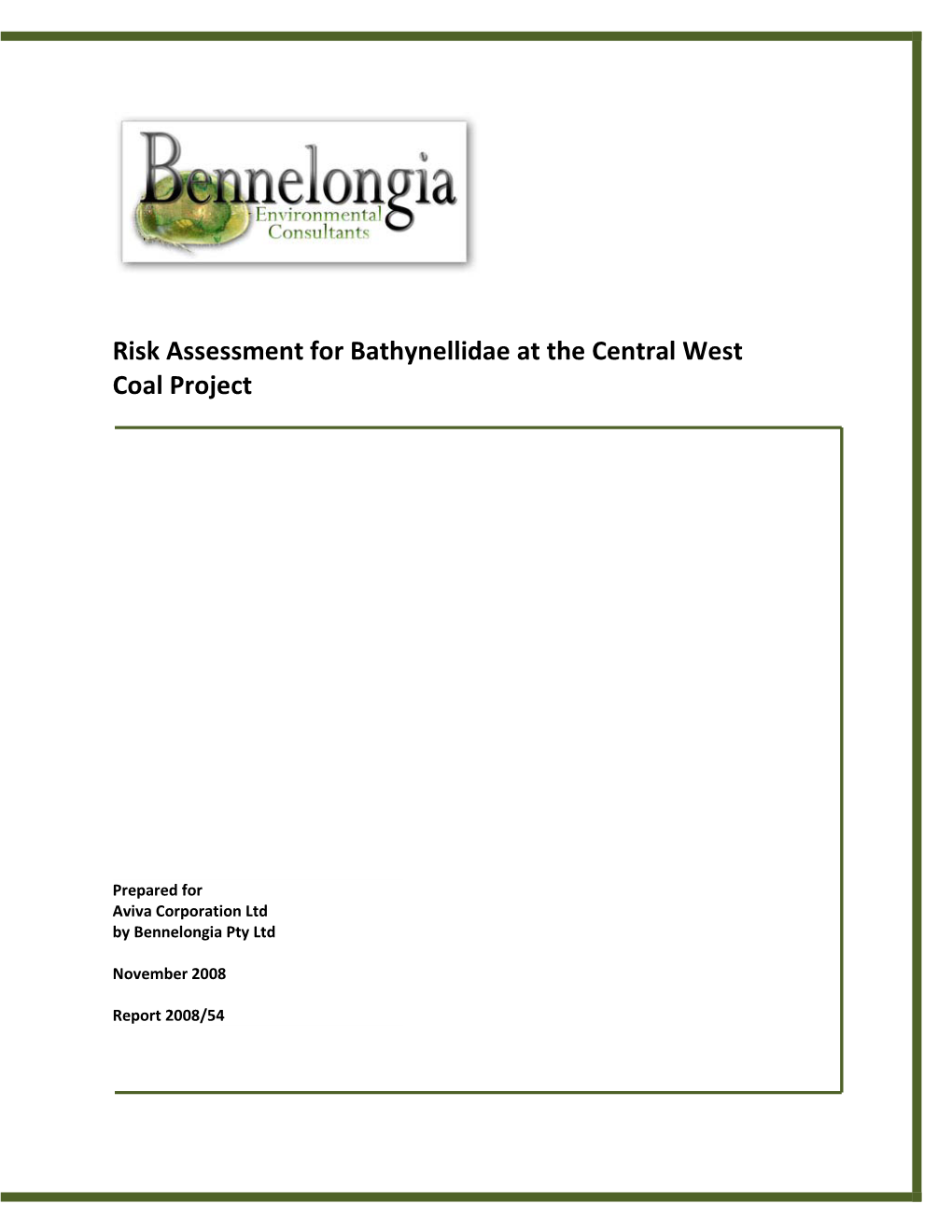 Cape Preston Stygofauna Sampling Plan