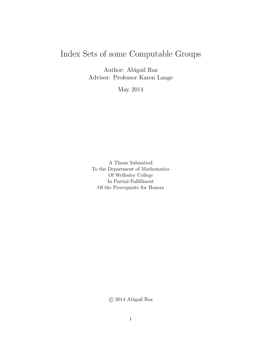 Index Sets of Some Computable Groups