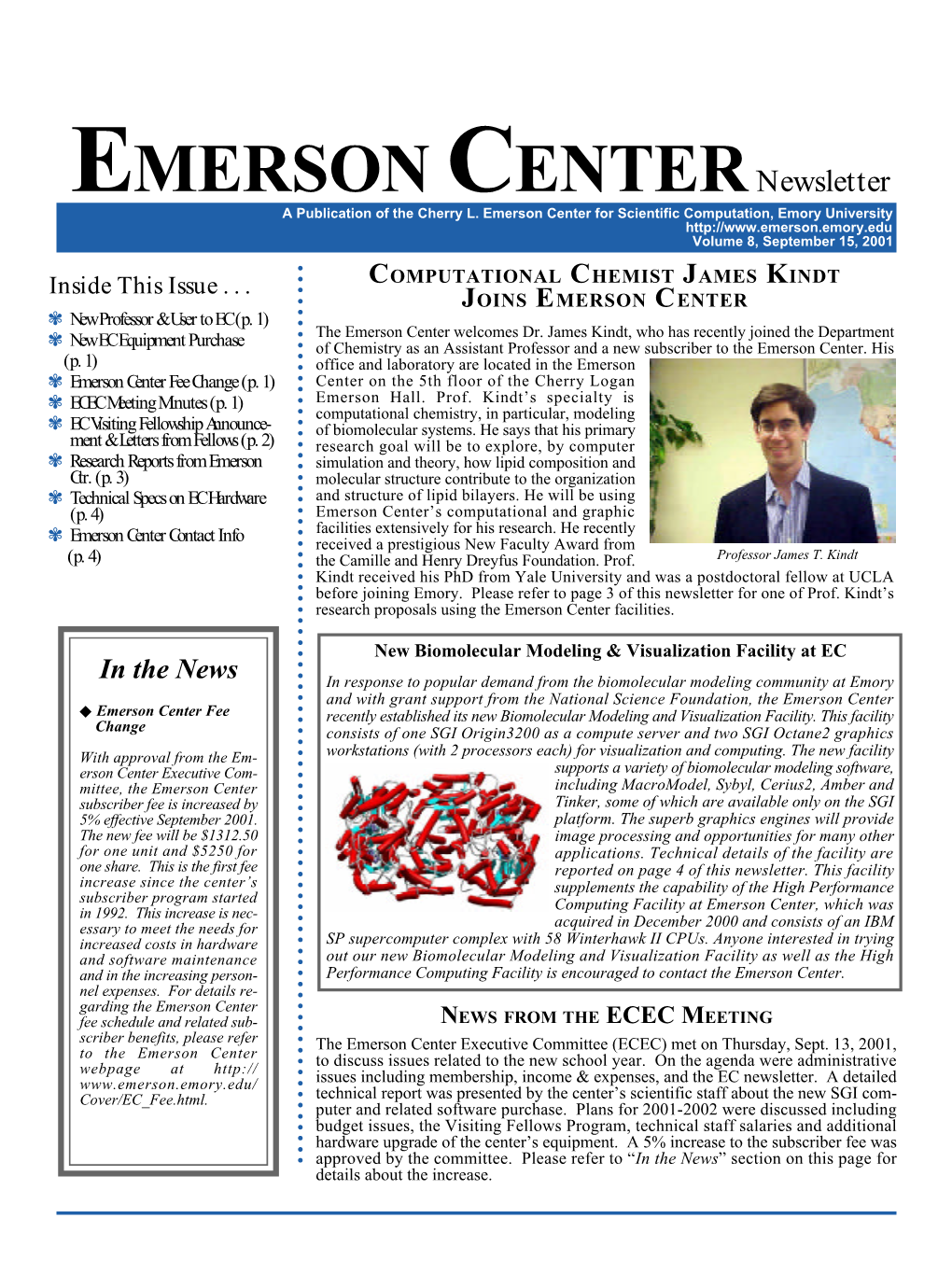 EMERSON Centernewsletter