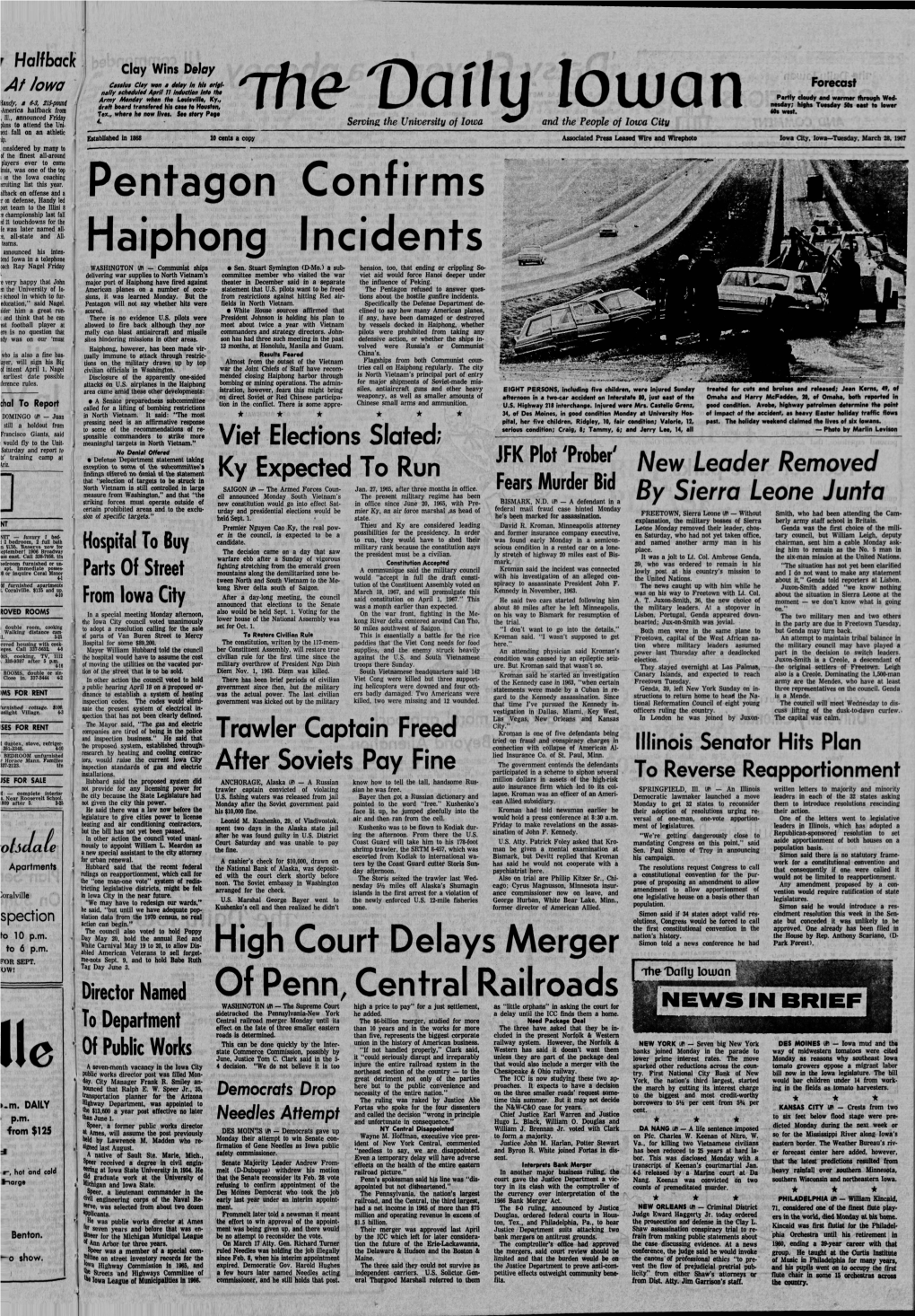 Daily Iowan (Iowa City, Iowa), 1967-03-28