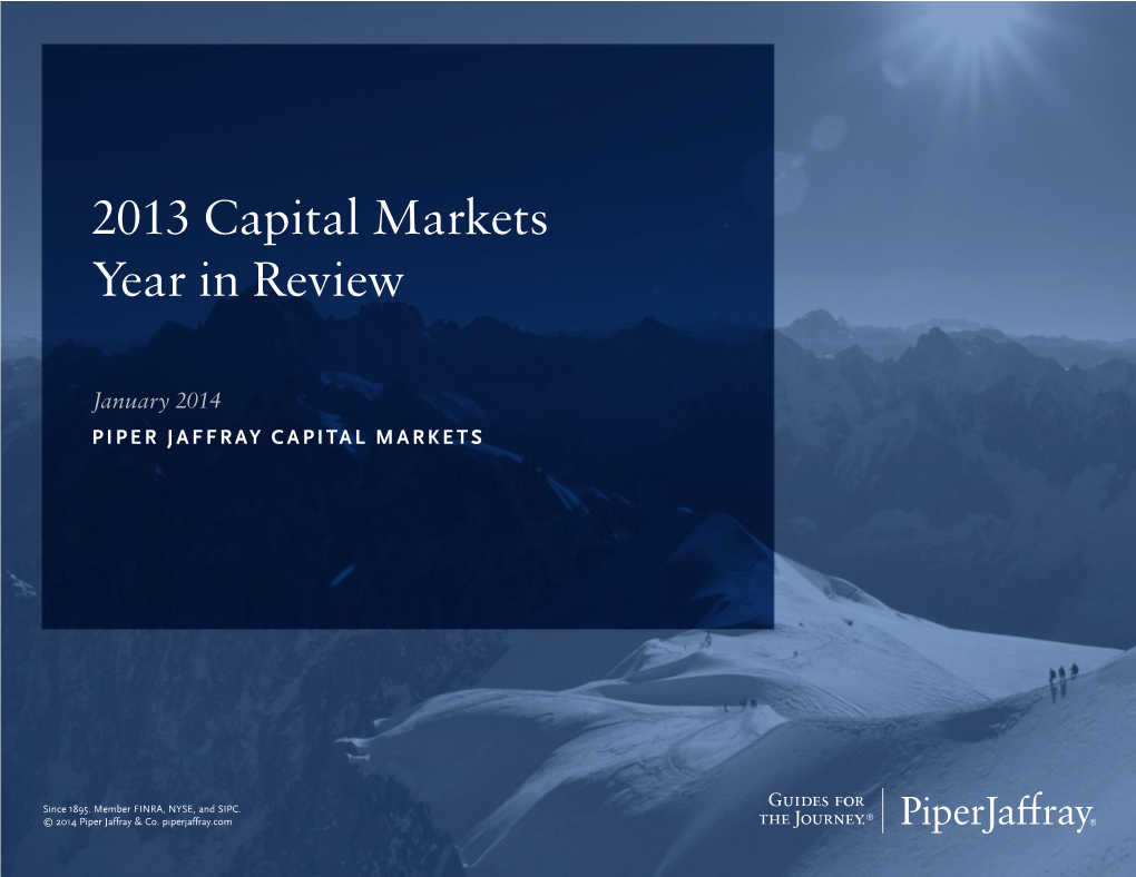 2013 Capital Markets Year in Review