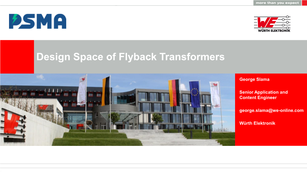 Design Space of Flyback Transformers