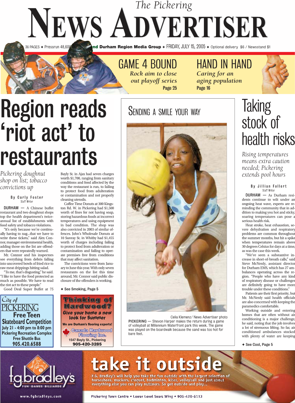 Region Reads 'Riot Act' to Restaurants