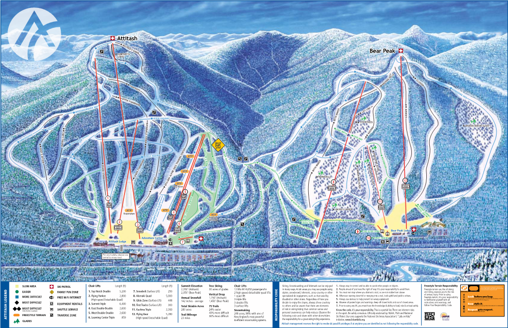 Chair Lifts Length (Ft) 1. Top Notch Double 5,200 2. Flying Yankee