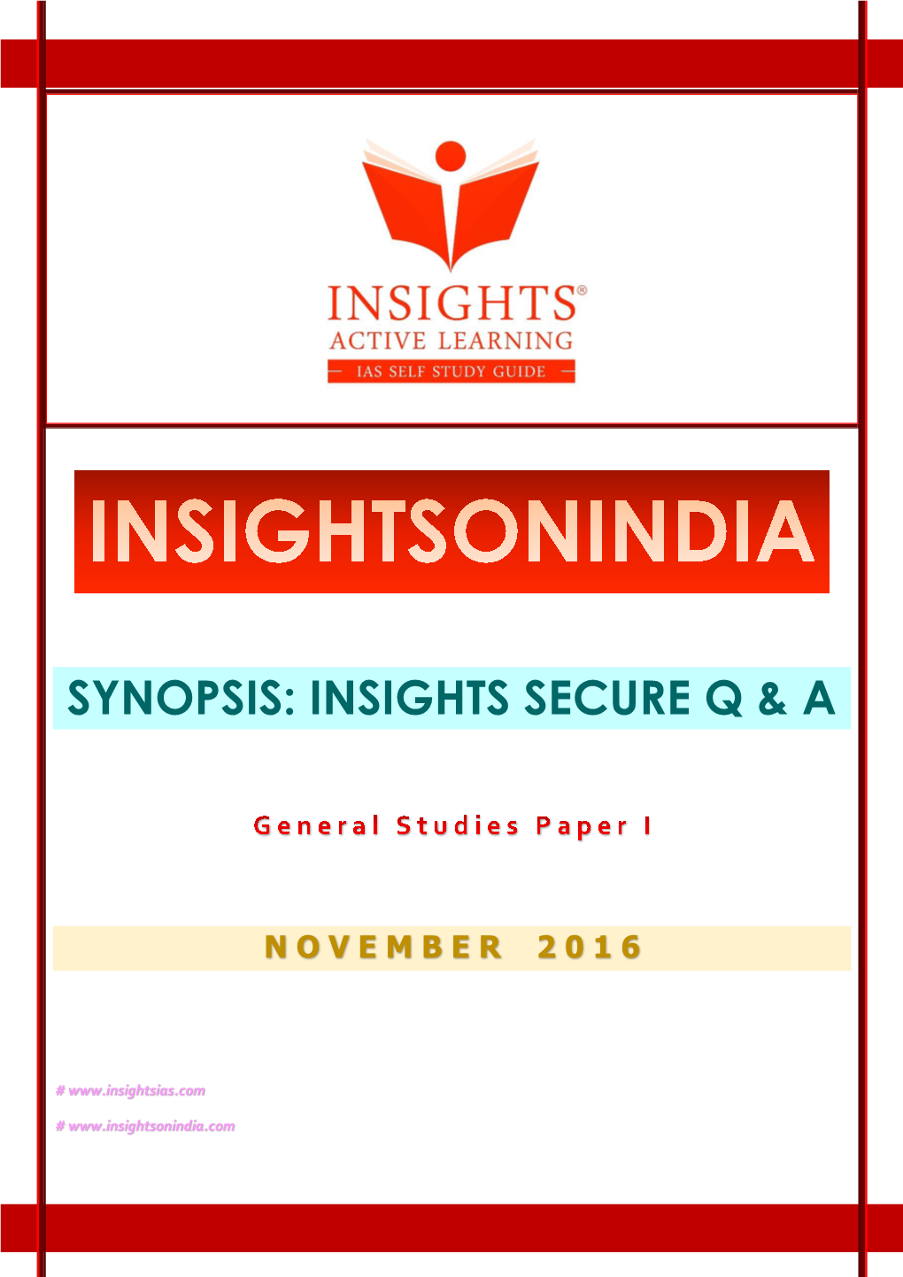 Synopsis: Insights Secure Q & A