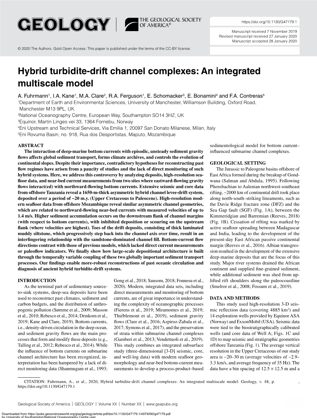 Hybrid Turbidite-Drift Channel Complexes: an Integrated Multiscale Model A