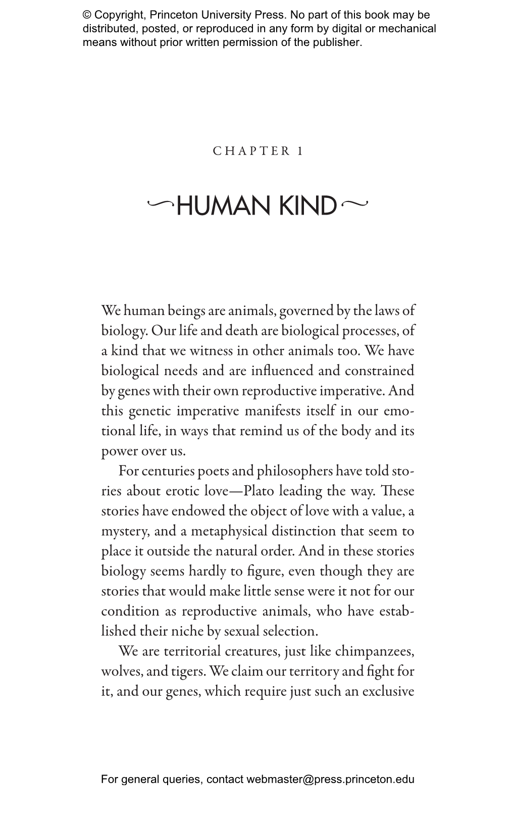 On Human Nature (Cambridge, Mass.: Harvard Uni- Versity Press, 1978), P