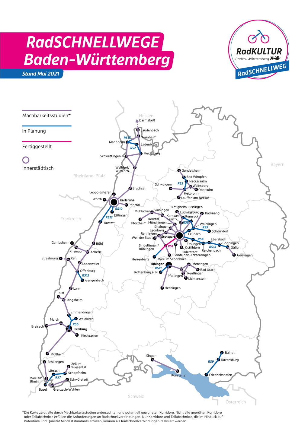 Ausbaustand Der Radschnellwege